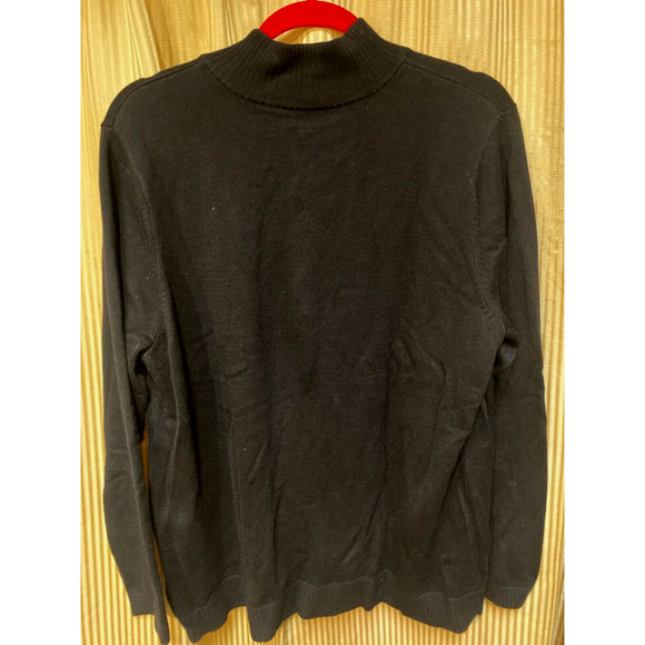 Weekends by Chicos black sweater size 3 - Picture 4 of 7